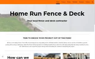 Home Run Fence & Deck of O'Fallon website