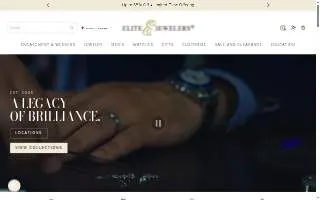 Elite Jewelers website