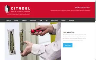Citadel Lock & Security Company of Oswego website
