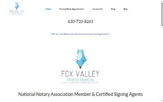 Fox Valley Mobile Notaries of Oswego website