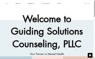 Guiding Solutions Counseling, PLLC website