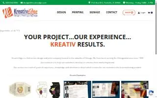 Kreativ Edge website