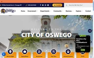 Oswego Family Restaurant website