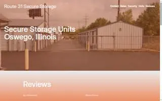 Route 31 Secure Storage website