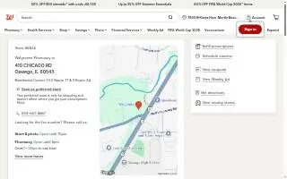 Walgreens of Oswego website