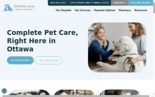 Chessie Lane Animal Hospital website