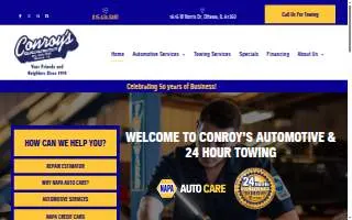 Conroy's Automotive & 24 Hour Towing website