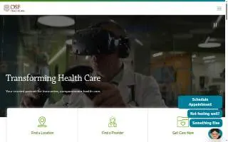 OSF Healthcare Childrens Hospital of Illinois Pediatric Surgery website
