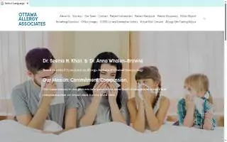 Ottawa Allergy Associates - Drs. Seema Khan and Anna Whalen-Browne (Allergy) website
