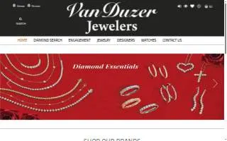 VanDuzer Jewelers website