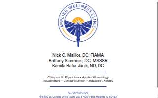 Applied Wellness Clinic, Nick C. Mallios, DC