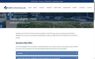 Healthonomic Primary Care - Palos Heights website