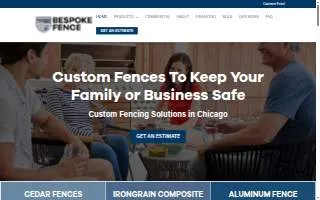 Bespoke Fence Company of Alsip website
