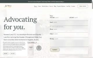 Kiswani Law Firm of Palos Hills website