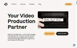 Demo Duck website