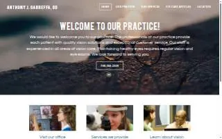 Forest Park Eye Care website