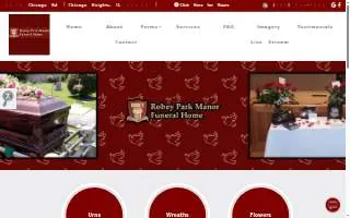 Robey Park Manor Funeral Home of Park Forest website