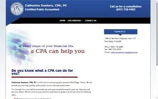 Catherine Santoro, CPA website