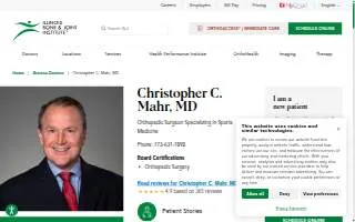 Christopher Mahr, MD website