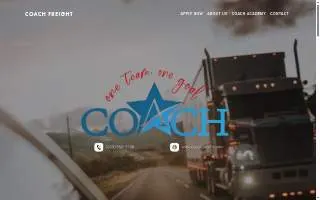 Coach Freight website