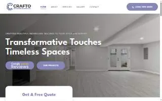 Crafto Bathroom Remodeling website