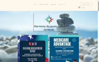 Harmony Acupuncture LLC website
