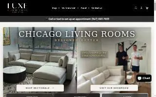 Luxe Furniture For Less of Park Ridge website