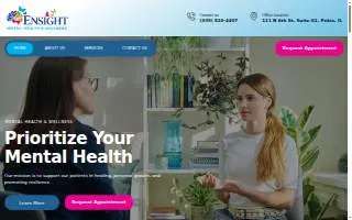 Ensight Mental Health & Wellness, PLLC website