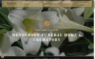 Henderson Funeral Home and Crematory website