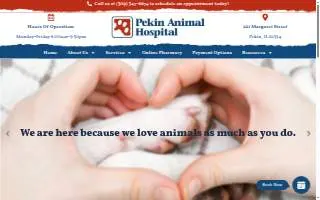 Pekin Animal Hospital website