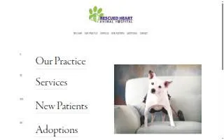 Rescued Heart Animal Hospital website