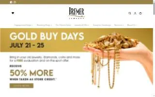 Bremer Jewelry website