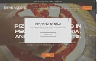 Brienzo's Pizza + Bar website