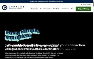 Complete Weddings + Events of Peoria website