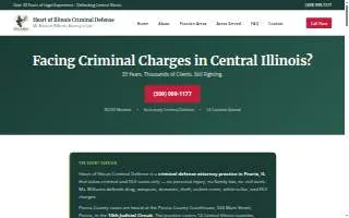 Heart of Illinois Criminal Defense website