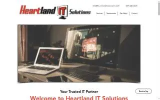 Heartland IT Solutions website
