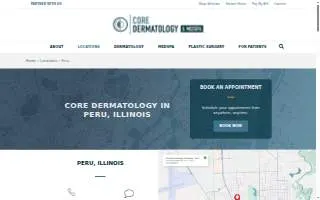 Core Dermatology & Medspa - Peru website