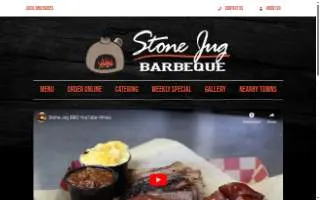 Stone Jug Barbeque website
