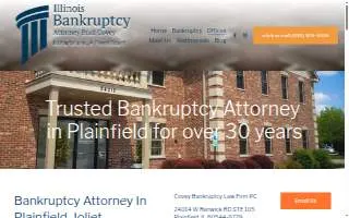 Covey Bankruptcy Law Firm, P.C. of Plainfield website