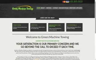 Green Machine Towing website