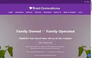 Hart Cremations website