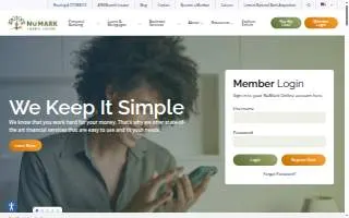 NuMark Credit Union website