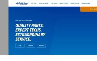 Quicklane Tire and Auto Center of Plainfield website