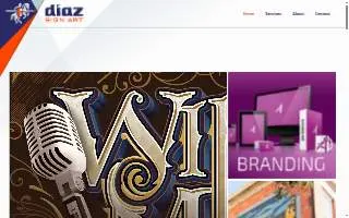 Diaz Sign Art website