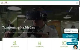 Osf Occupational Health website