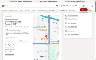 Walgreens Pharmacy of Pontiac website