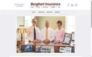 Burghart Insurance website
