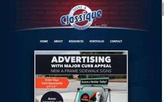 Classique Signs & Engraving, Inc. website