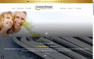 Cornerstone Dental Health website