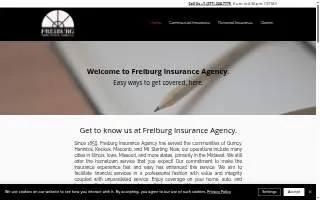 Freiburg Insurance Agency website